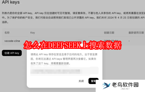 怎么在DEEPSEEK上搜索数据